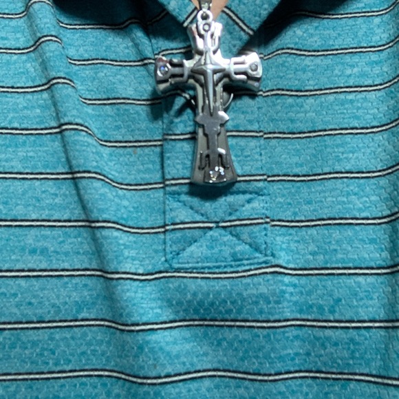 Men’s black and silver cross - Picture 2 of 7